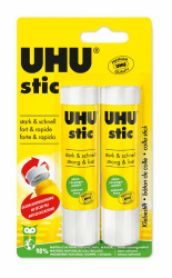 UHU 52190, 2 Klebestifte, Weiß, 21 g 2x 21 g Stic Single