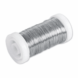 Rayher Blumendraht, silber, 0,35 mm ø, Spule 100 m, Material Eisen, verzinkt, nickelfrei, Basteldraht, Wickeldraht, 2425021 Angebot bei HelloDeals