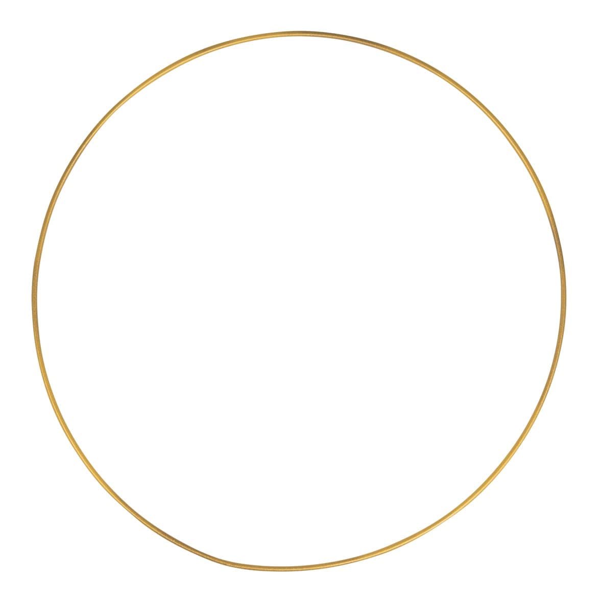 Rayher 2505406 Metallring, gold beschichtet, 30 cm ø, Stärke ca. 3,5 mm, Drahtringe zum Basteln, für Wickeltechnik, Traumfänger, Floristik, Hochzeitskranz, Hoops Gold 30 cm ø