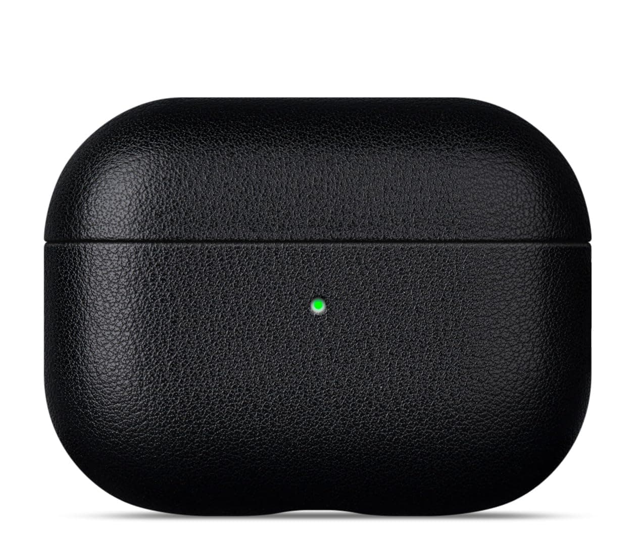 Haobobro [Nappa Series] Leder Hülle für AirPods Pro 3. Generation - Handgefertigt für AirPods Pro 3 Ledercase - Stoßfest AirPod Pro 3 Leather Case - Air Pods Pro 3 Schutzhülle Lederhülle - Schwarz [Nappa Leder]-Schwarz
