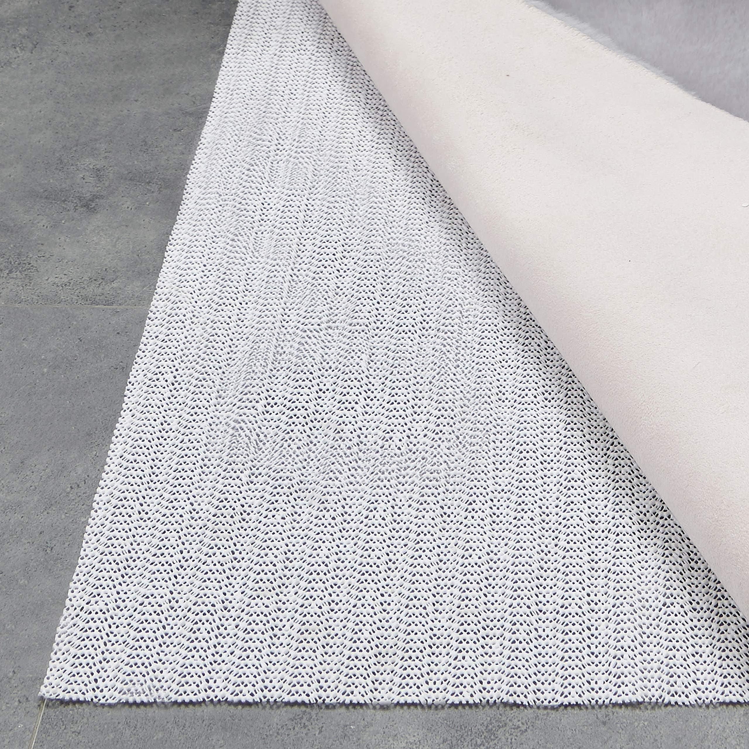 Teppich Wölkchen Teppich-Unterlage rutschfest Anti-Rutsch-Matte | Gleitschutz Teppich Stopper | Zuschneidbare Rutschmatte Universal für Schublade Auto Kofferraum | 50x80 cm Weiß 50 x 80 cm (Rechteckig)