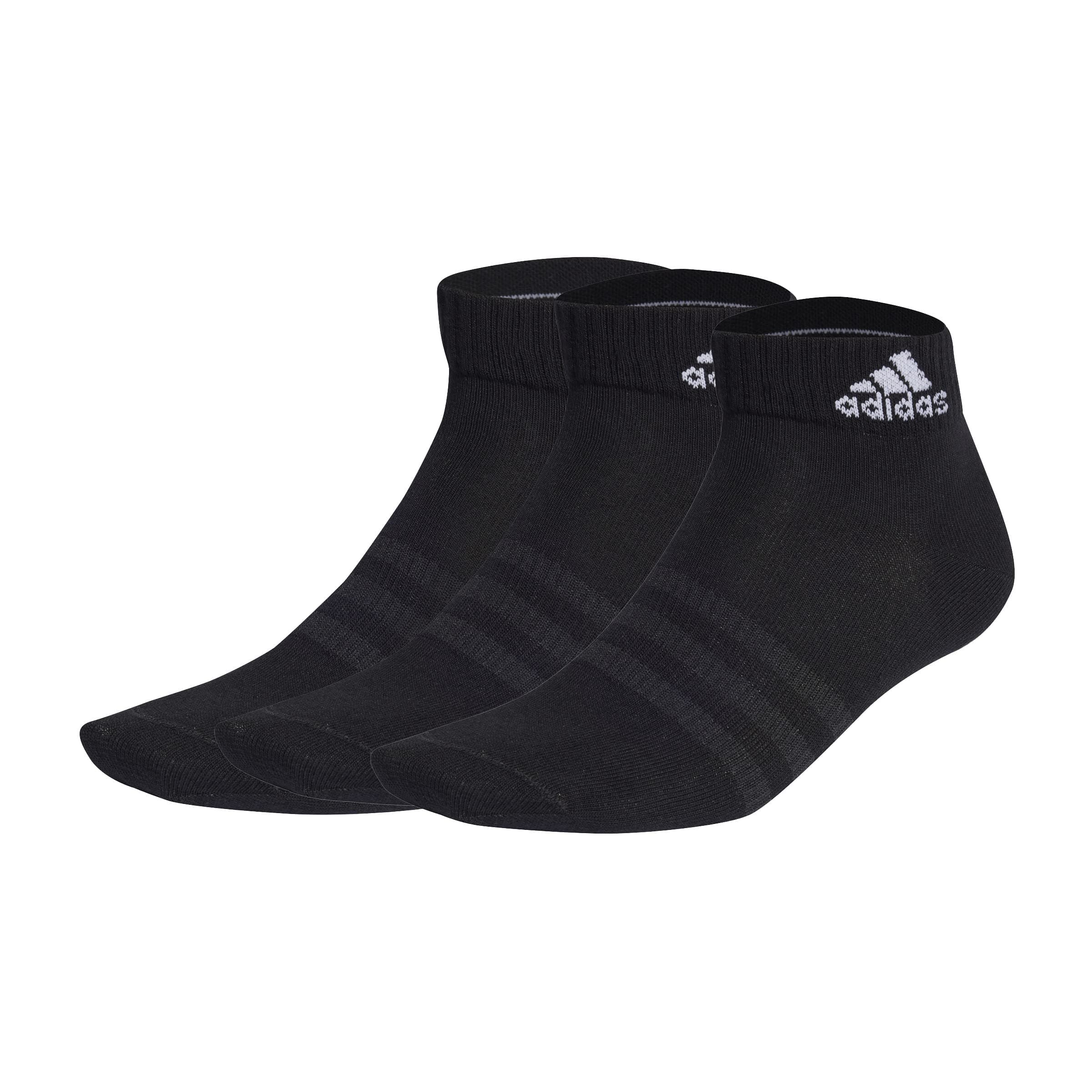 adidas Unisex Thin And Light Ankle Socks 3 Pairs Knöchelsocken 43-45 Black / White