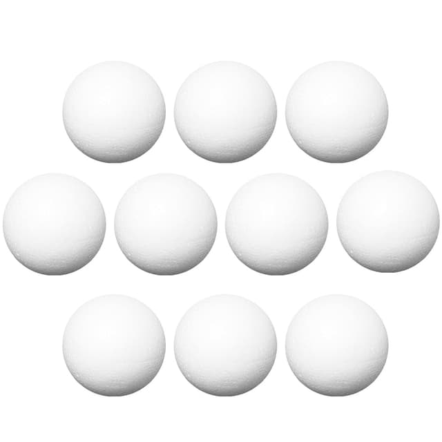 Ideen mit Herz Styropor-Kugeln | Styroporbälle für Paillettentechnik, Serviettentechnik, Filzen, Basteln, Heimwerk, DIY (Ø6 cm - 10 Stück)