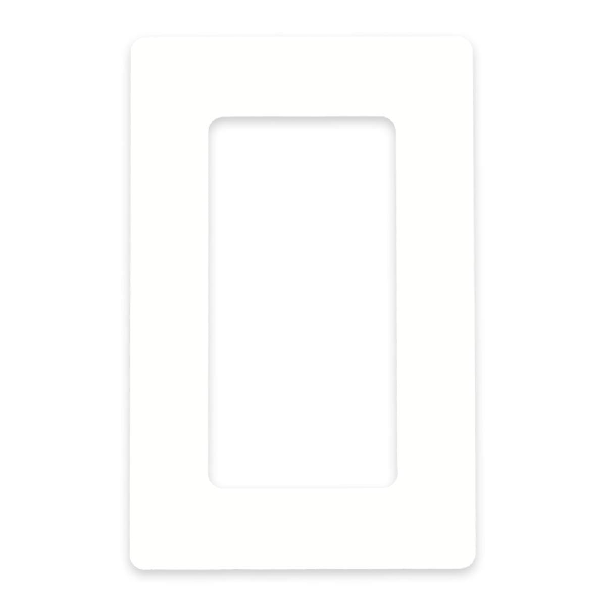 in-outdoorshop Tapetenschutz Tapetenschoner Dekorrahmen Wandschutz Rahmen Blende für Lichtschalter und Steckdose (transparent, 2-fach) transparent 2-fach