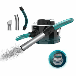 Cecotec Kompakter Aschesauger 10L Conga Ash 2000 Home. 800W Leistung, Saugkraft 14kPa, Metallbeschichteter Schlauch, Metallgitterfilter, 38mm Düse 10 L