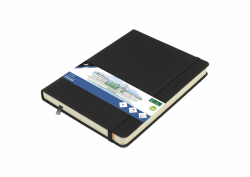 Kangaro Art Skizzenbuch A5 schwarz PU Hardcover 80 Blatt 140 Gramm cremefarbenes Papier Angebot bei HelloDeals