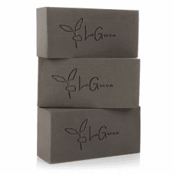 LaGreen Blumensteckschaum 3er Pack - Steckmasse Steckschwamm für Frischblumen, Trockenblumen, Blumengesteck und Adventskranz - 20 x 10 x 7 cm (Grau)