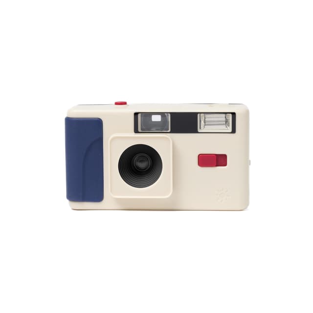 Long Weekend 35mm Film Camera – Wiederverwendbare analoge Kamera mit 31mm F9 Linse I Focus-Free I Integrierter Blitz I Creme-Multi Creme Multi