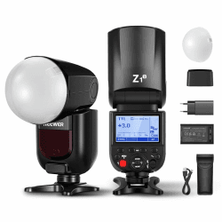 NEEWER Z1-S TTL Blitzgerät Blitz Rundkopf, Blitzlicht Speedlite Kompatibel mit Sony mit magnetischem Dome Diffusor,76Ws 2,4G 1/8000s HSS, 10 Stufen LED Einstelllampe,7,4V 2600mAh Lithium Akku, 1,5s für Sony Angebot bei HelloDeals