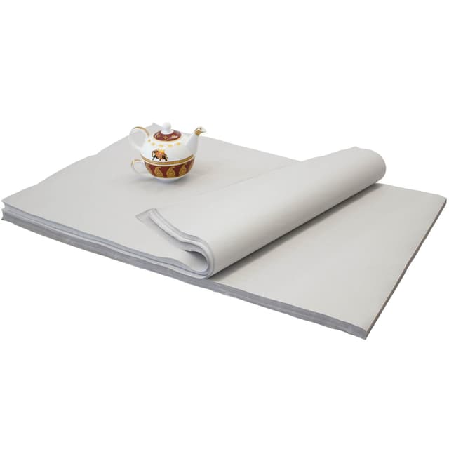 KK Verpackungen Packseide | 2 kg, 50 x 75 cm Packpapier in Grau | 180 Bögen Seidenpapier in 30 g/m² Industriequalität