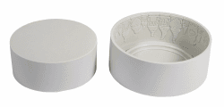 Rayher Silikon Gießform Schale Wichtelrand, 13,5 cm ø, Höhe 5 cm, zum Ausgießen mit Kreativ Beton, Art Resin Gießharz, Raysin-Gießpulver, Gießform Untersetzer, 36193000, Grau