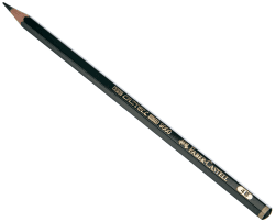 Faber-Castell 119004 - Bleistift Castell 9000, Härtegrad 4B, 1 Stück, farbig, 1 Stück (1er Pack)