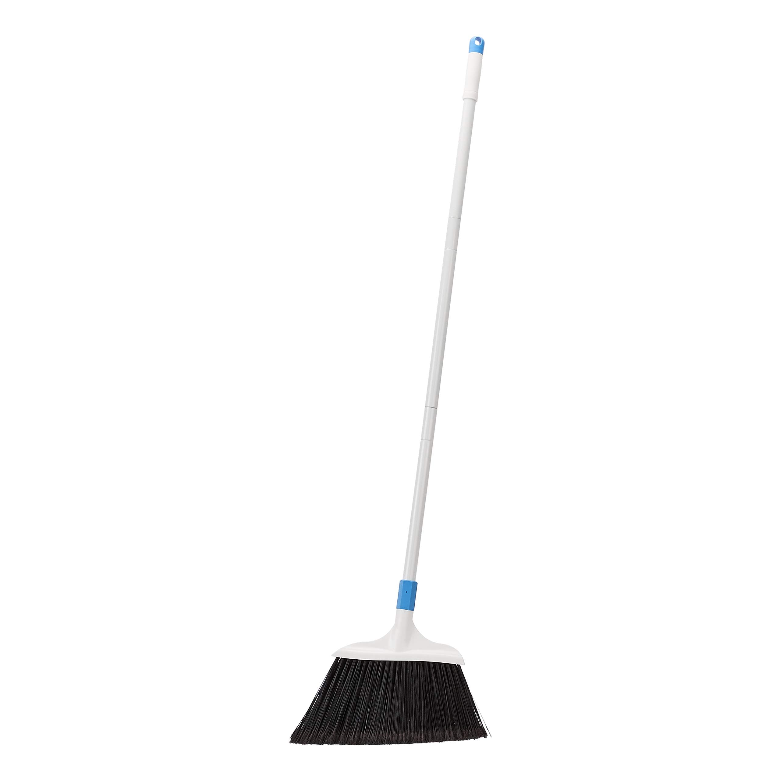 Amazon Basics Robuster Besen, Blau/Weiß