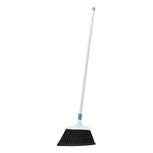 Amazon Basics Robuster Besen, Blau/Weiß