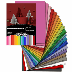 40 Blatt Tonkarton A4 Bunt, 20 Farben - 230 g/m² Tonpapier, Bastelkarton für Malen Kartenherstellung Einladungen Scrapbook Basteln