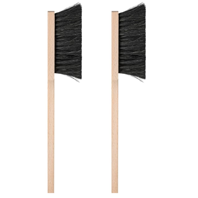 2 Stück Langhand-Handfeger aus Naturhaar, Handbesen Set, Made in Germany