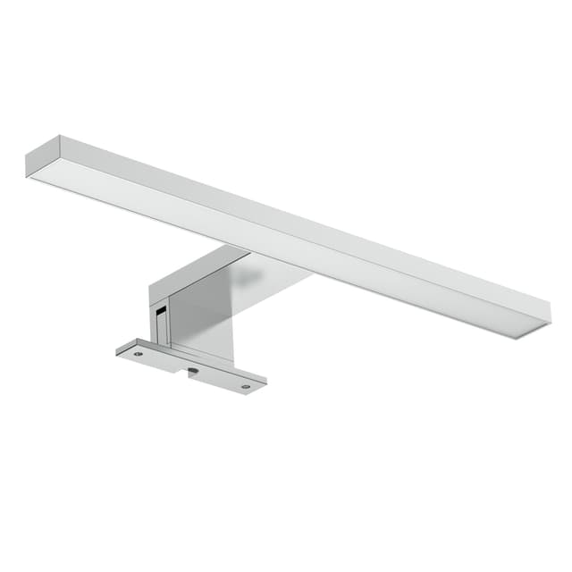 Light Galaxy ... Ihr Lichtlieferant LED 30cm Spiegelleuchte Badezimmer 5w 3in1 Montage 550lm Neutralweiß 4000k Badezimmerschrank-Beleuchtung (30cm Silber)