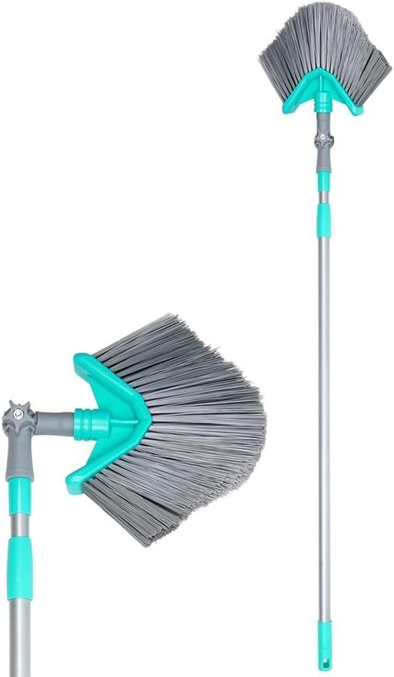 Vilde Teleskop-Staubbürste Teleskopbesen Spinnenfeger Spinnwebenreinigung dreieckig 115-180 cm