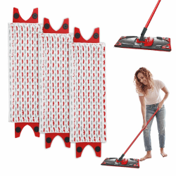 3 Stück für Vileda Bodenwischer Wischmopp Ersatzbezug Mikrofaser Set, für Vileda Ultramax/UltraMax Plus/Easy Wring UltraMax Wischbezug, für Mop Ersatz, für Alle Flecken Entfernen Boden