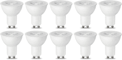 Amazon Basics GU10 LED Lampe, Spot, 5.5W (ersetzt 50W), warmweiß, dimmbar- 10Stück (1er Pack) 10Stück (1er Pack) 5.5W (50W) Warmweiß