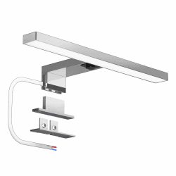 DEELUX LED Spiegelleuchte mit Schalter,30CM 500LM 5W Spiegelleuchte Bad 4000K Neutralweiß Badezimmerlampe 230V,Badleuchte 230v Spiegel Lampe Bad IP44 Wasserdicht Verchromung 4000K