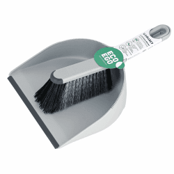 Eco Ego Handfeger Und Schaufel Besen Und Kehrschaufel Set Kehrblech Kehrset Kehrgarnitur Mit Kombination Von Harten Und Weichen Borsten U-Collect Grau-schwarz Angebot bei HelloDeals