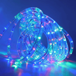 Wisada Bunt LED Lichtschlauch Außen 5M,36LEDs/m Mehrfarbig LED Schlauch 220V RGB Tube Light Indoor Leuchtstoffröhre, Outdoor LED Lichter Wasserdicht Lichterschlauch für Terrasse Wohnzimmer Partydeko Mehrfarbig 5m