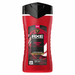 AXE - Duschgel – Kollektion Prestige – Cherry Fizz – 12 Stunden Frische – frischer Duft von Apfel, Eukalyptus, Bernstein und Kirsche – 225 ml 225 ml (1er Pack) AXE Duschgel Collection Duft Cherry Fizz 225 ml Angebot bei HelloDeals