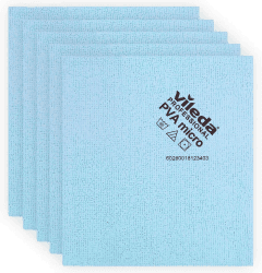 Vileda Microfasertuch, PVA micro, 38 x 35 cm, 5 Stück, Polyester , blau 35 x 38 cm Single