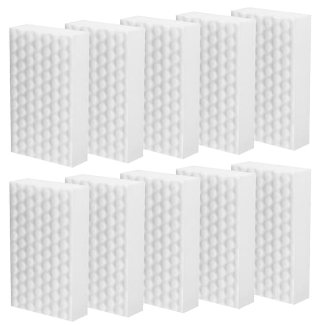 10 Stück Schmutzradierer Schwamm, Putzschwamm Radierschwamm Schmutzradierer Wand, Zauberschwamm Reinigungsschwamm für Haushalt, Küche, Wand, Bad, Böden, Schuhschwamm, Weiß 10 Schwämme
