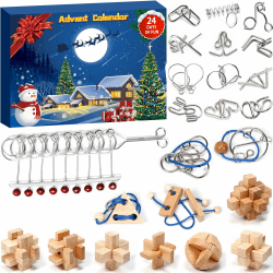 Adventskalender 2025 Rätsel für Erwachsene Frauen Männer Weihnachten Countdown-Kalender 24 Tage für Mädchen Jungen Teens