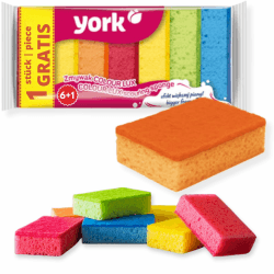 York Prestige Spülschwamm 7er Set Topfreiniger Geschirrschwamm Küchenschwamm Reinigungsschwamm Scheuerschwamm Küche 10 x 7 x 3 cm 7 Stück, Schaum, viele Farben, Standard, 7 Viele Farben Standard Angebot bei HelloDeals