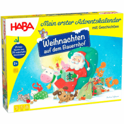 HABA Adventskalender – Weihnachten auf dem Bauernhof – 3D-Spielkulisse mit 24 liebevollen Holzfiguren – Weihnachtskalender für Kinder ab 2 Jahren - 1303156001 Angebot bei HelloDeals