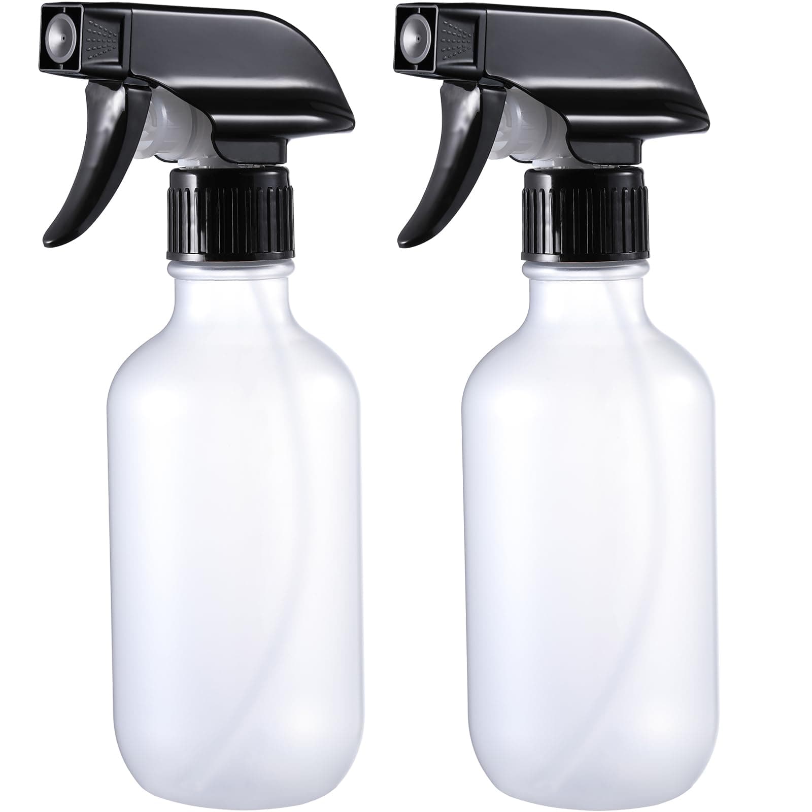 GearTrust Matt Klar 2 Stk Sprühflasche Pflanzen Zerstäuber Sprühflasche Haare Wassersprühflasche 300 ml, Kunststoff Leere Sprühflaschen zum Befüllen mit Verstellbare Sprühkopf für Garten, Haustier 2 Matt