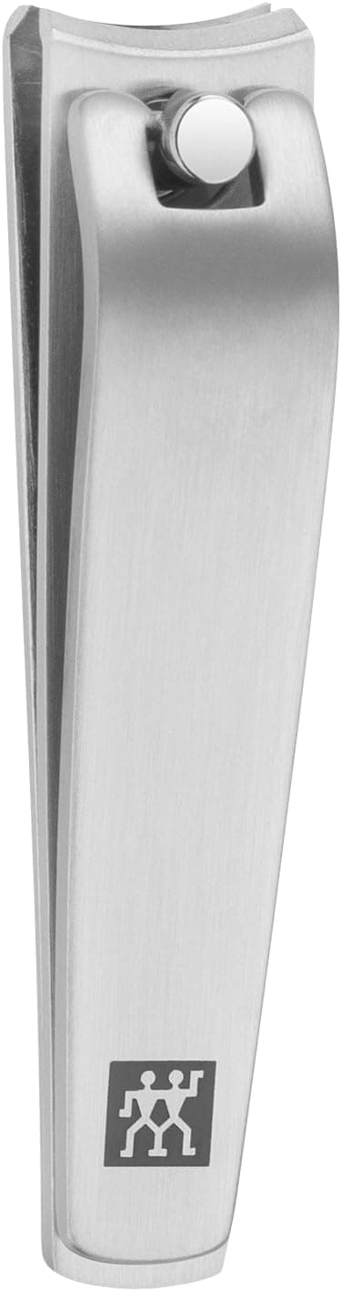 ZWILLING Nagelknipser (Für Fingernägel und Fußnägel, starke Hebelwirkung, leicht gebogene Schneide, hypoallergen), Premium, Silber, 60 mm 60 mm - Mattiert