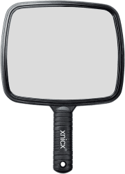 xnicx Handspiegel,Professioneller Handspiegel mit Griff,Friseure Rasierspiegel Kosmetikspiegel,Reise Kleiner Handspiegels für Reisen Schminks Festival Essentials Schwarz,31cm X 20.1cm Angebot bei HelloDeals