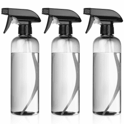 3 Stk Sprühflasche 500ml, SprühflaschenSchwarz, Friseursprühflaschen, Pflanzensprühflasche, Pumpsprühflasche, Sprüher Leer, Wasser Sprühflasche Zerstäuber für Pflanzen, Haare (Transparent schwarz) Angebot bei HelloDeals