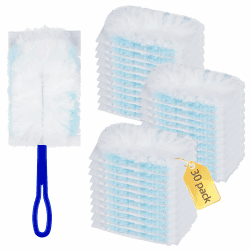 Alloytool 30 Tücher für Swiffer Staubmagnet 1 Handgriff,Staubwedel Nachfüllpack Parfümfrei 180 Grad Tücher