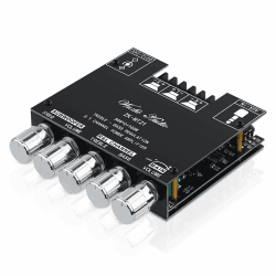 Bluetooth HiFi-Verstärker ZK-MT21 2.1 Kanäle Mini Stereo-Audioverstärker 50W x 2 +100W Class D Digitale Power Ampfilier-Empfänger mit BT AUX-Eingang, DC 12-24V für Passiv-Lautsprecher Angebot bei HelloDeals