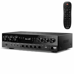 Donner Stereo Verstärker, 6-Kanal Verstärker mit 1000 W Maximalleistung und Bluetooth 5.3, USB, FM, 2 Mikrofoneingängen, Cinch, Glasfaser/Koaxial Eingang für Heim, Karaoke und Kinolautsprecher, MAMP6 Angebot bei HelloDeals