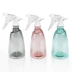 Gvolatee 3 Pack Zerstäuber Sprühflasche 500 ml, Nachfüllbar Sprühflaschen Leer, Transparent Spray Bottle, Kunststoff Sprüher Pflanzen, Professional Wassersprühflasche für Blumen, Haare, Reinigung Gemischte Farben Angebot bei HelloDeals