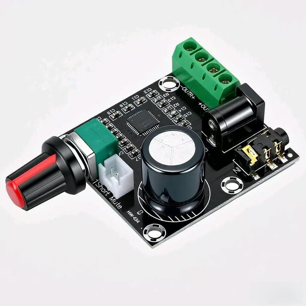 VISSQH PAM8610 Audio Verstärker Module,15 W + 15W Dual-Channel Typ D PAM8610 Digital Stereo Verstärker DC 12V Audioverstärker-Board Angebot bei HelloDeals