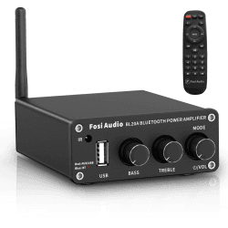 Fosi Audio BL20A Bluetooth 5.0 Heim-Audio-Stereo-Verstärker Mini Hi-Fi Klasse D Integrierter Verstärker U-Disk AUX mit Fernbedienung für Heimlautsprecher 100 Watt × 2 Angebot bei HelloDeals