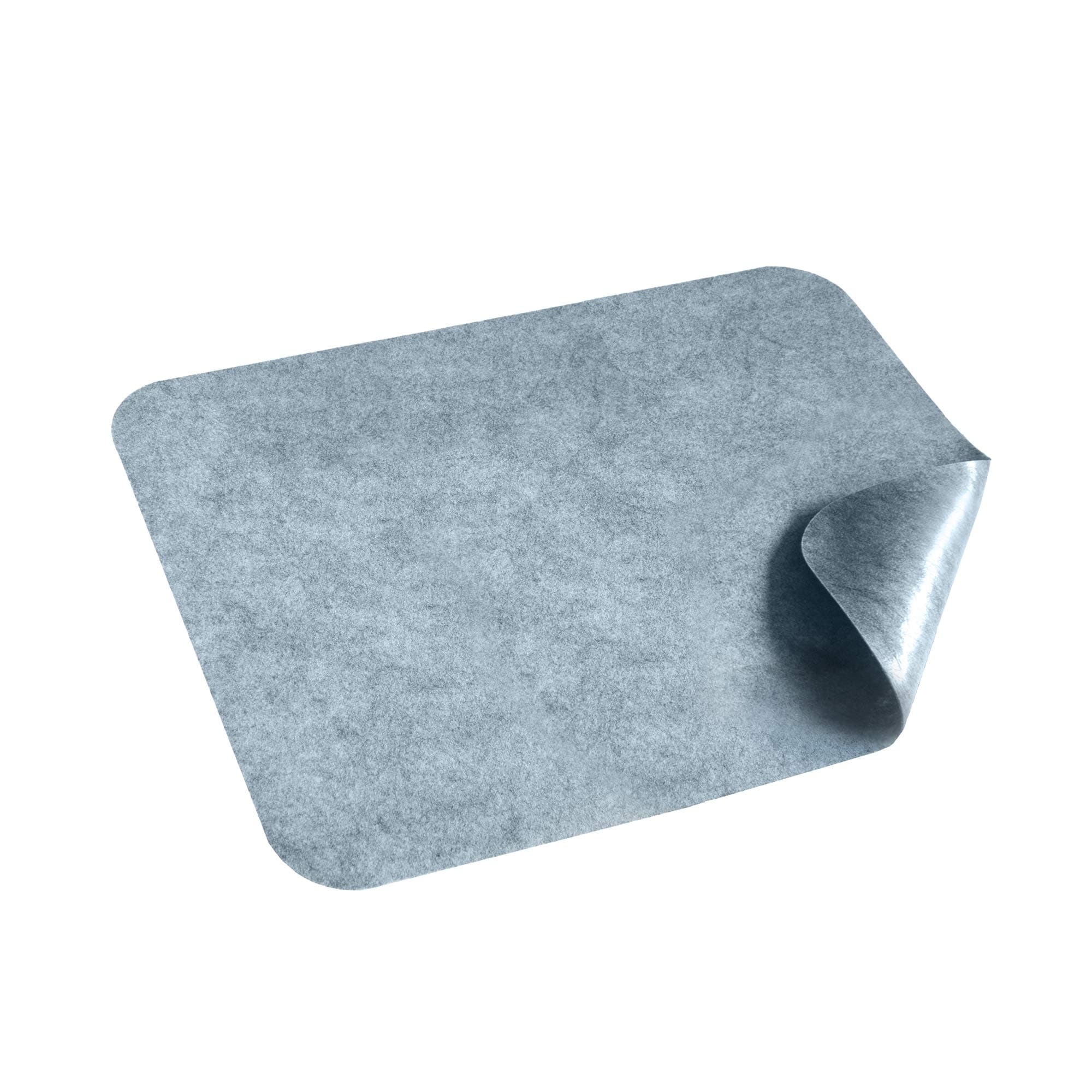 HomeProtect® | Schmutzfangmatte - SUPERDÜNN 2 mm, Selbstklebende Fußmatte, Schuhmatte, Fußabstreifer, Sauberlaufmatte, Montagematte, rutschsicher - waschbar - grau, versch. Grössen (48 x 70) 48 x 70 cm