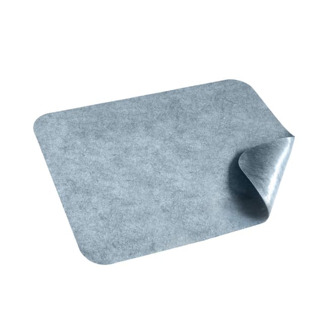 HomeProtect® | Schmutzfangmatte - SUPERDÜNN 2 mm, Selbstklebende Fußmatte, Schuhmatte, Fußabstreifer, Sauberlaufmatte, Montagematte, rutschsicher - waschbar - grau, versch. Grössen (48 x 70) 48 x 70 cm
