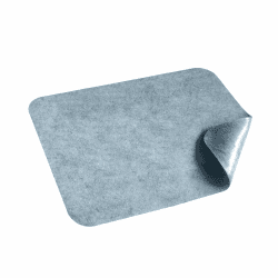 HomeProtect® | Schmutzfangmatte - SUPERDÜNN 2 mm, Selbstklebende Fußmatte, Schuhmatte, Fußabstreifer, Sauberlaufmatte, Montagematte, rutschsicher - waschbar - grau, versch. Grössen (48 x 70) 48 x 70 cm Angebot bei HelloDeals