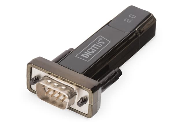 DIGITUS USB auf Seriell Adapter - RS232 Konverter - USB 2.0 Typ-A zu DSUB 9M - FTDI FT232RL Chipsatz - Inkl. 80 cm Kabel USB 2.0 zu RS232 (FT232RL)