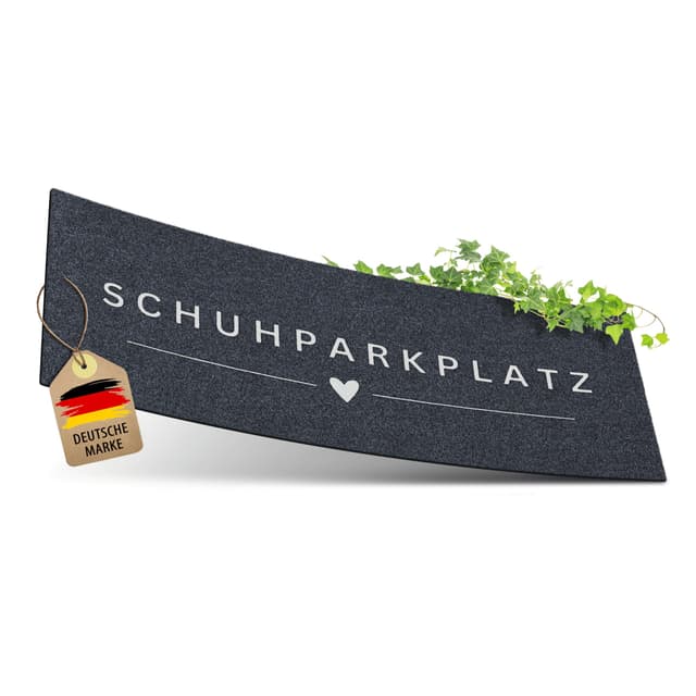 ElbFuchs® Schuhparkplatz Fußmatte 75x30cm | Ideale Schuhmatte Abtropfmatte und Schuhunterlage | Waschbare Fussmatte und Schuhabstreifer für Innen Schuhparkplatz 01 75 x 30 cm