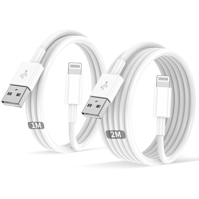 IPhone Ladekabel 2Pack 1M+2M USB auf Lightning Kabel MFi Zertifiziert für Apple Original Schnellladekabel,für IPhone 14/13/12/11/Pro/ProMax/Mini/XS/XR/MAX/X/8/7/6/6s/Plus/SE/iPad Mini
