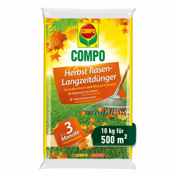 Herbstrasendünger mit Kalium - 10kg für 500m² - Stärkt den Rasen für den Winter - 3 Monate Langzeitwirkung – Gesunder Rasen statt Moos und Unkraut - Streuwagen geeignet 10kg 10 kg für 500m² 10 kg für 500m² Angebot bei HelloDeals